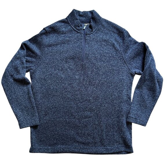 Telluride Clothing Company Quarter Zip Heather Blue Pullover Sweater Size XXL - Picture 1 of 7